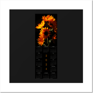 Maximilian Sunflowers • 2024 Year-at-a-glance Calendar Posters and Art